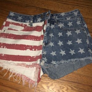 American flag shorts
